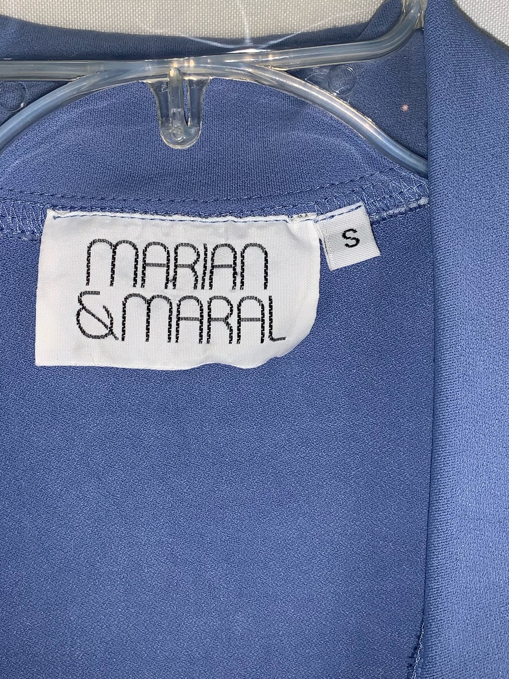 VTG 90’s Marian & Maral Blue Wrap Mini Dress - Picture 6 of 6
